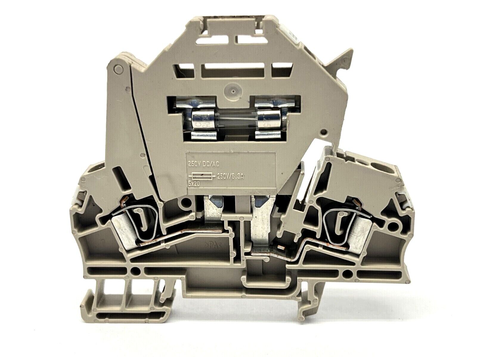 Weidmuller ZSI 2.5 Fused Terminal Block 1616400000 w/ Fuse LOT OF 5 - Maverick Industrial Sales
