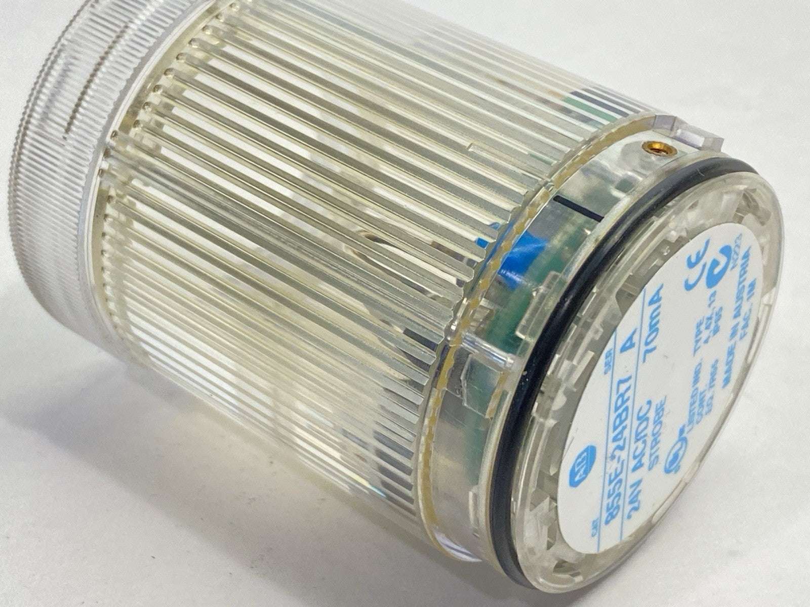855E-24BR7 | Allen Bradley Ser A Strobe Stack Light Clear 50mm 70mA 24V - Used - Maverick Industrial Sales