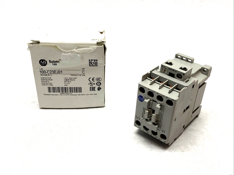 Allen Bradley 100-C23EJ01 Ser. C Contactor 1 N.C. 3-Pole 24VDC - Maverick Industrial Sales