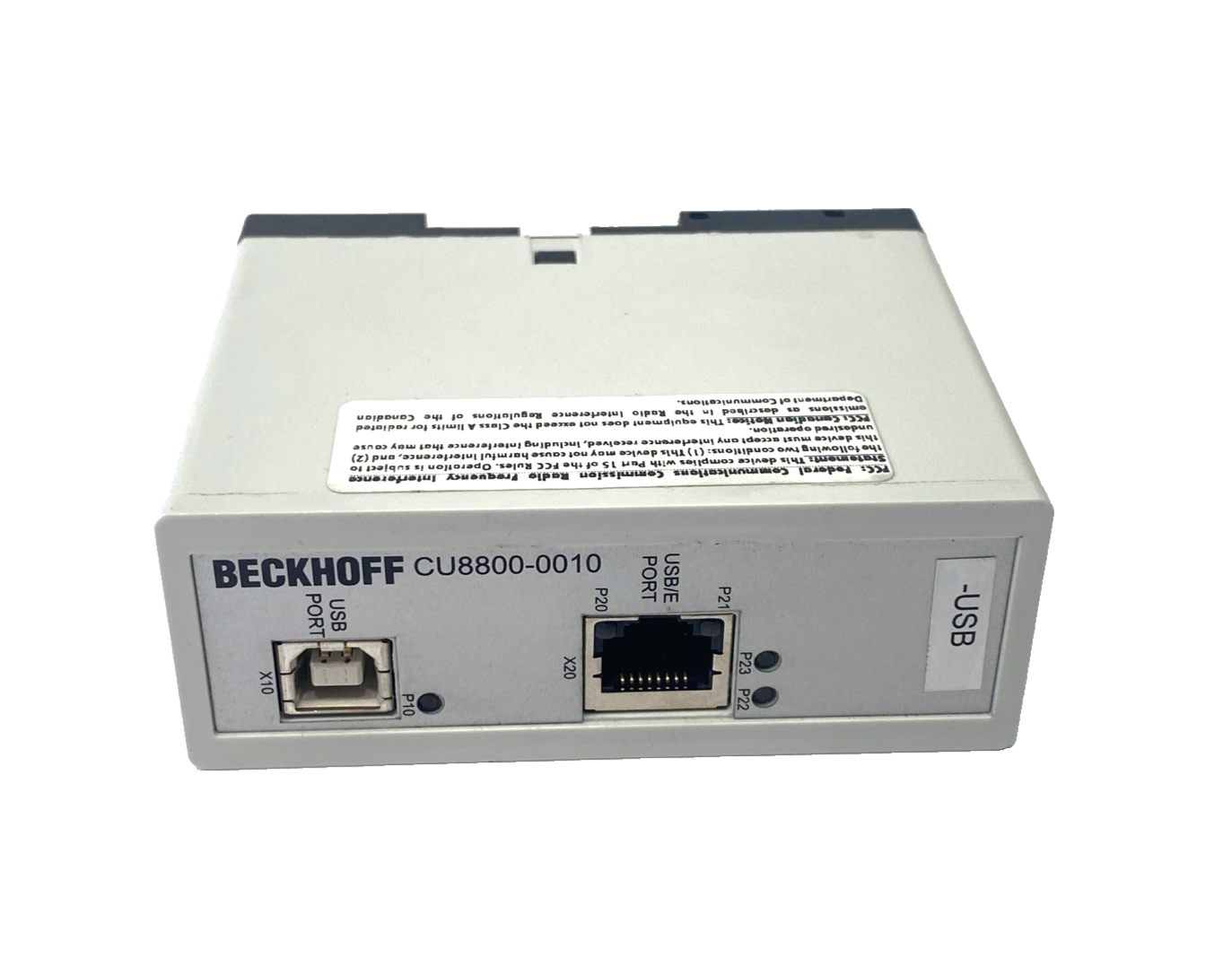 Beckhoff CU8800-0010 USB-Extender-Tx USB Extension Transmitter Box, USB-E Tx - Maverick Industrial Sales