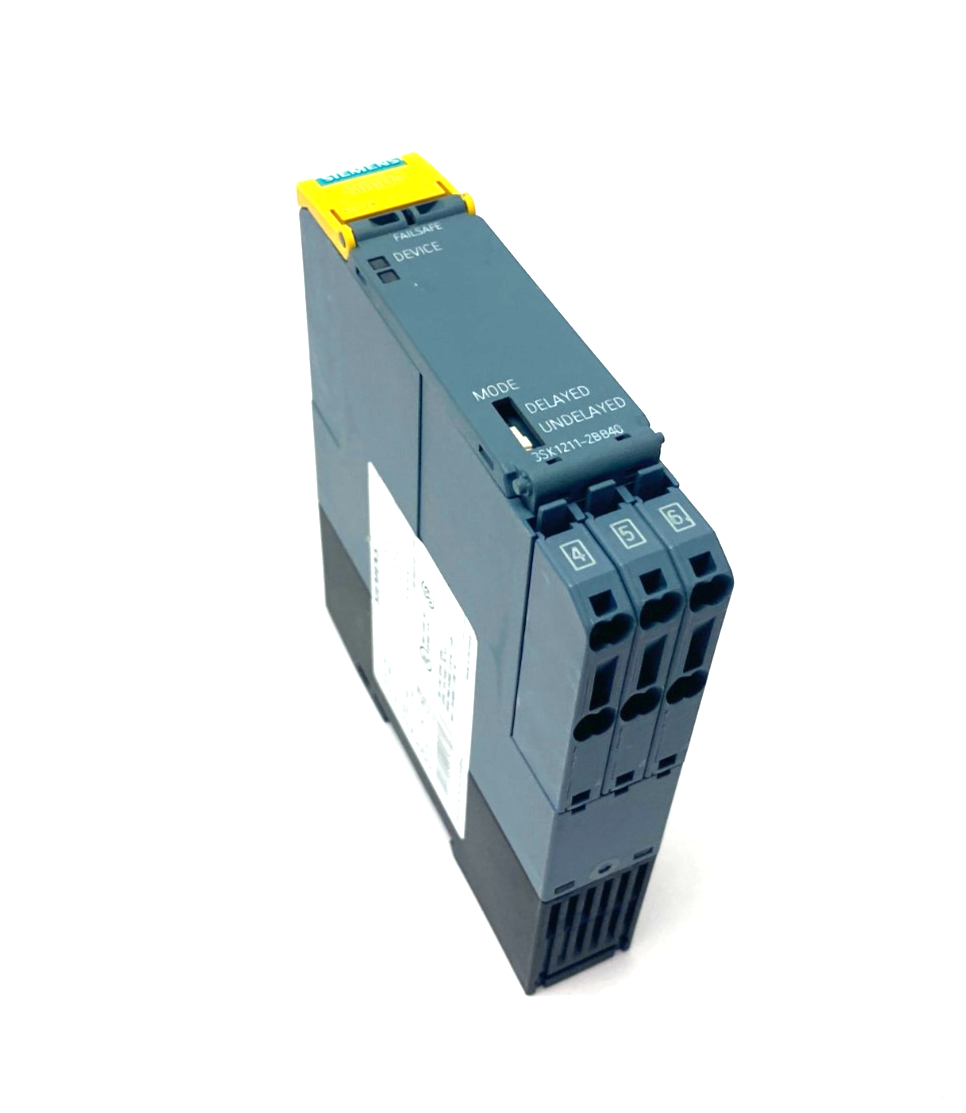 Siemens 3SK1211-2BB40 SIRIUS Safety Relay, Spring-Type, Output Exp MISSING COVER - Maverick Industrial Sales
