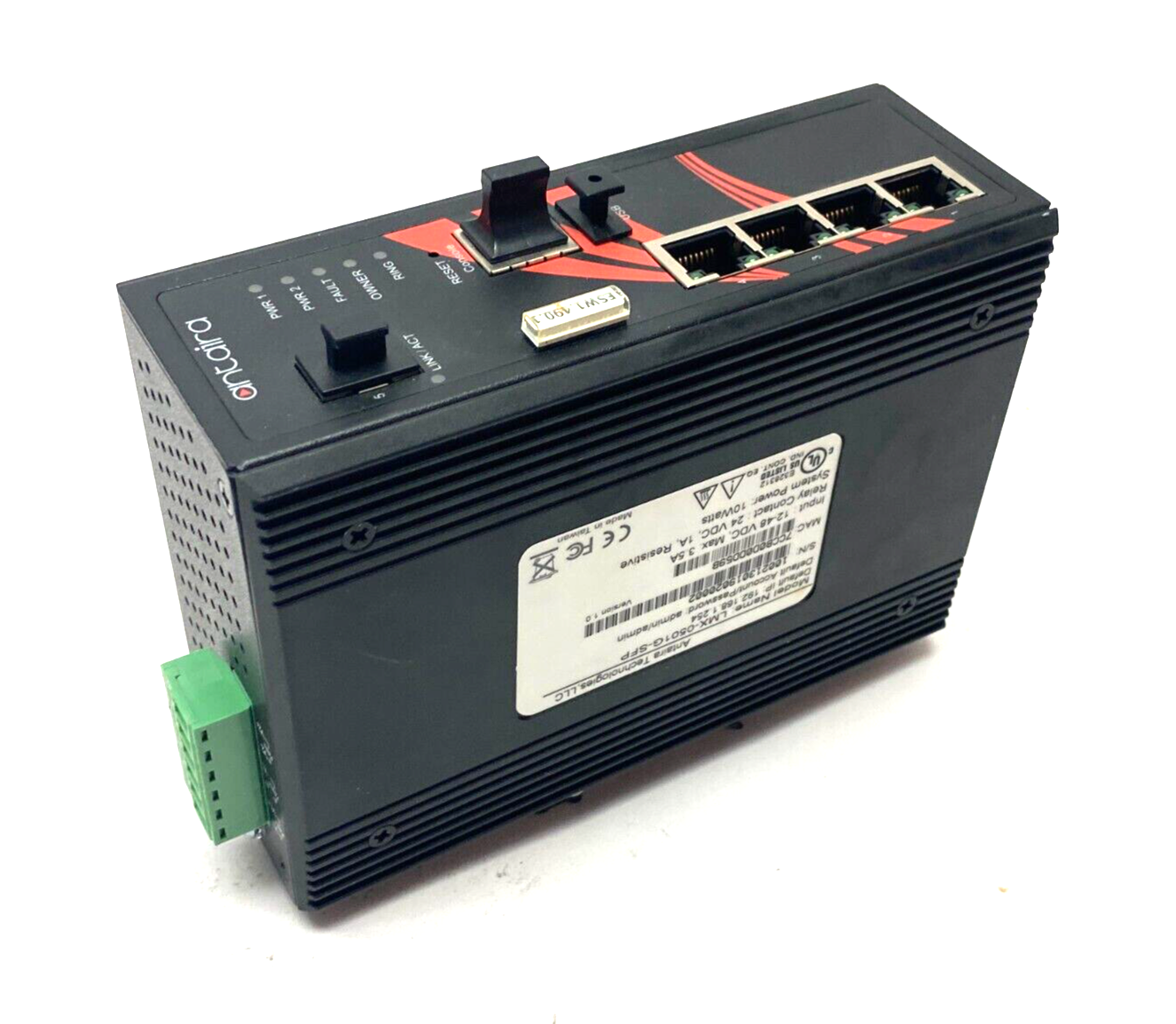 Antaira LMX-0501G-SFP Gigabit Light Layer 3 Managed Ethernet Switch 5-Port - Maverick Industrial Sales
