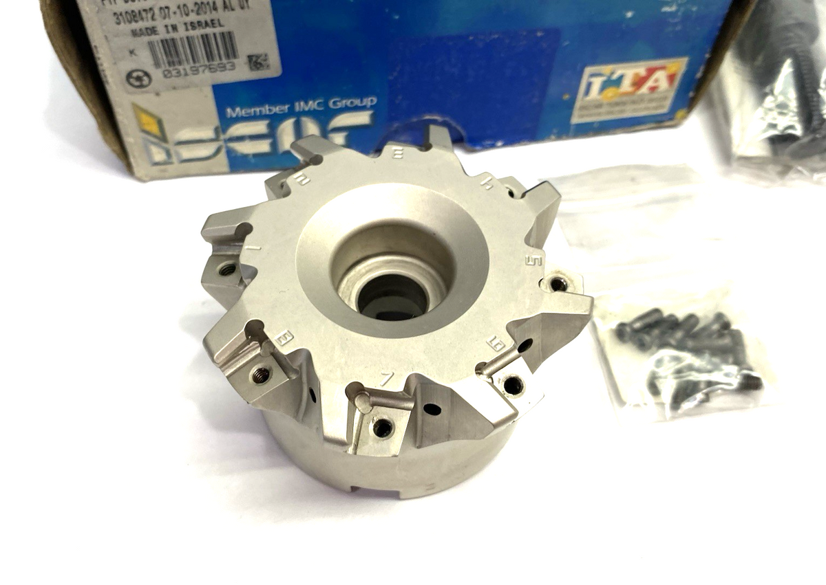 Iscar FTP D3,0-8-1,00-R-LN10 Indexable Face Mill 8-Tooth Coolant-Through 3197693 - Maverick Industrial Sales