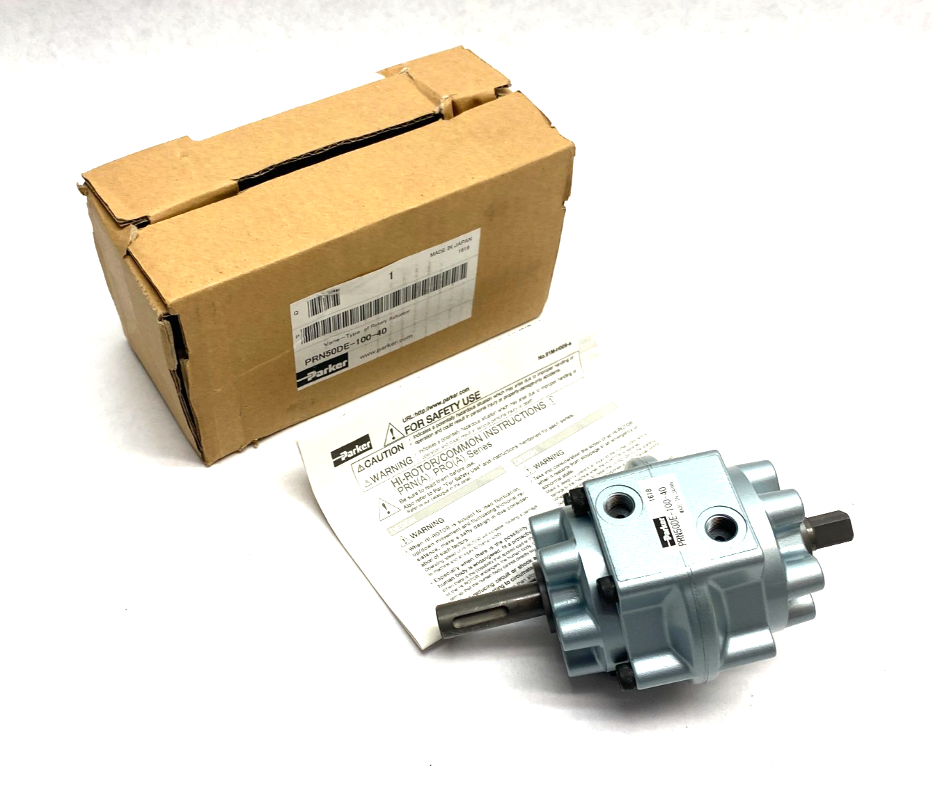 Parker PRN50DE-100-40 Compact Vane-Type Pneumatic Rotary Actuator - Maverick Industrial Sales