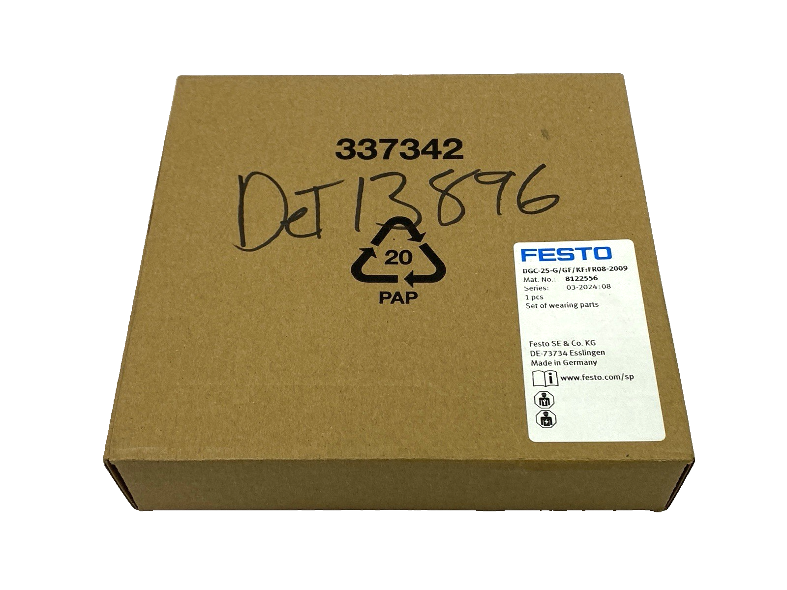Festo DGC-25-G/GF/KF:R08-2009 Set of Wearing Parts 8122556 - Maverick Industrial Sales