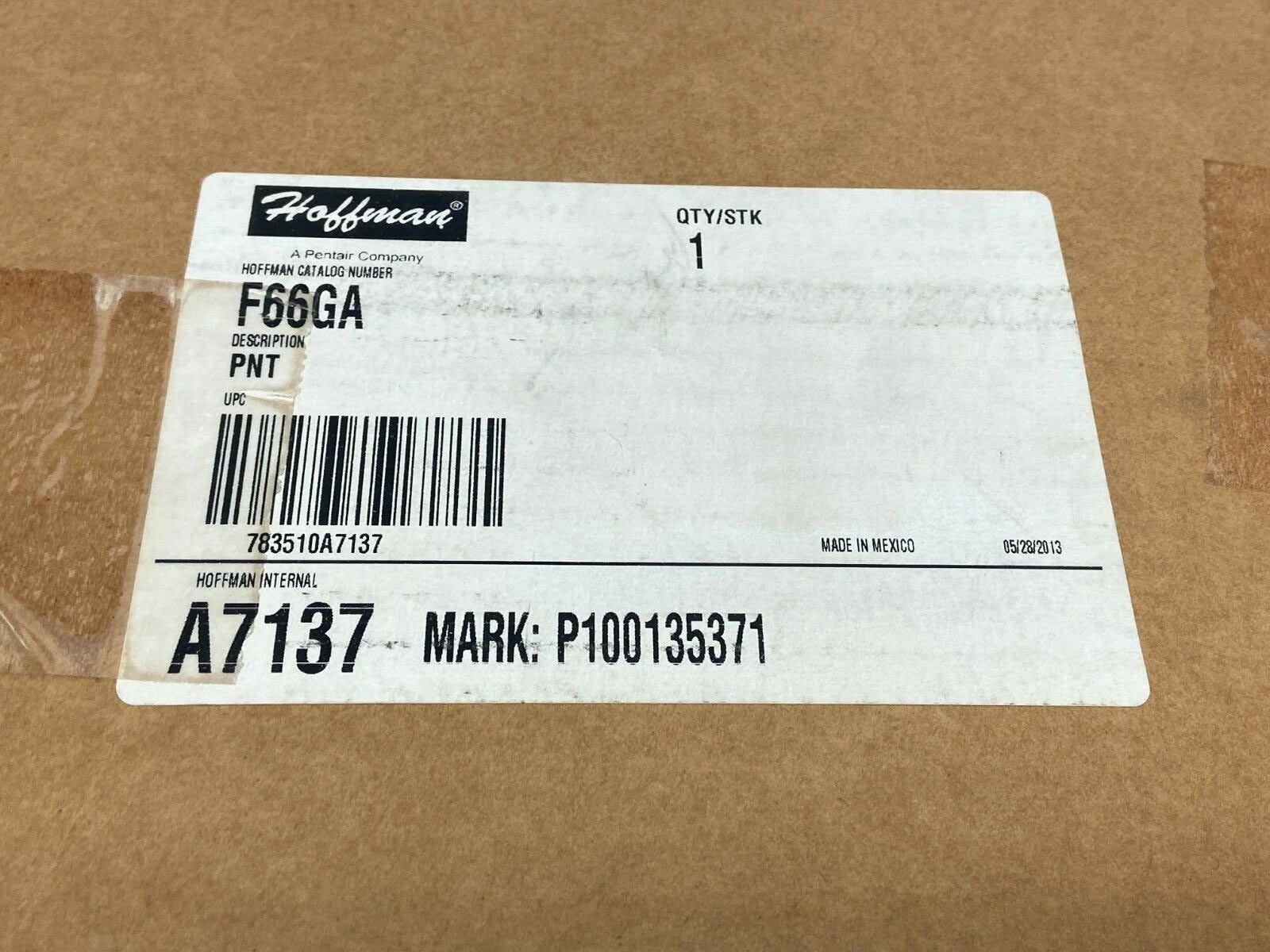 Hoffman F66GA Telescope Fitting Gray 15" x 6" x 6" A7137 - Maverick Industrial Sales