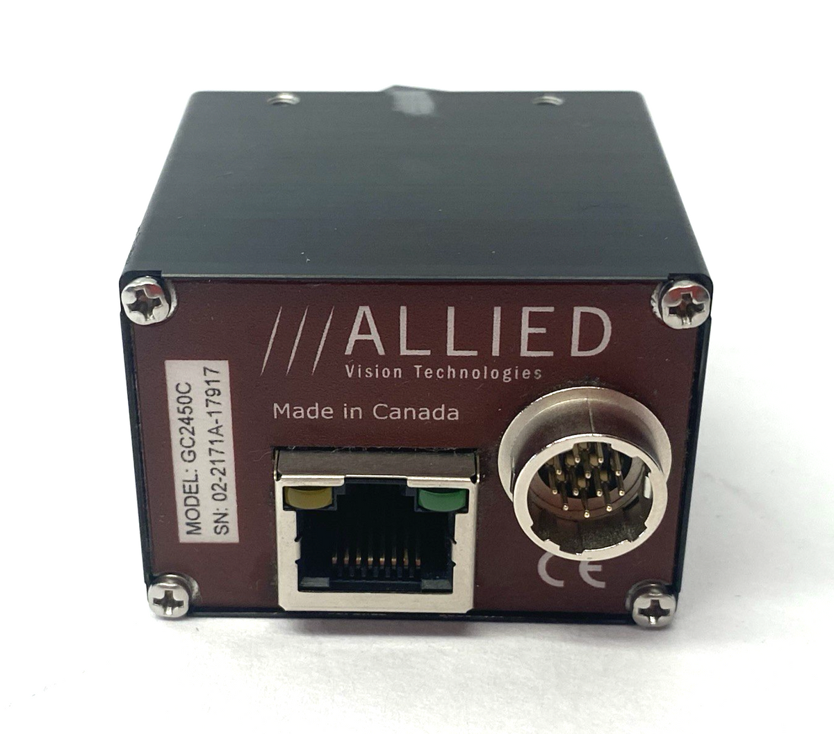Allied GC2450C GigE Prosillica GC Vision Camera, Ultra-Compact 5.0MP Resolution - Maverick Industrial Sales