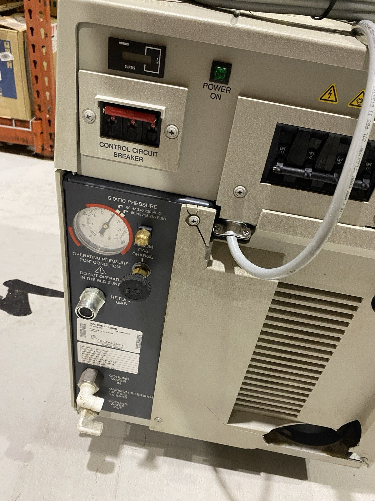 CTI Cryogenics 8135901G001 Broken Casing 3Ph 9600 Series Compressor 380-460V - Maverick Industrial Sales