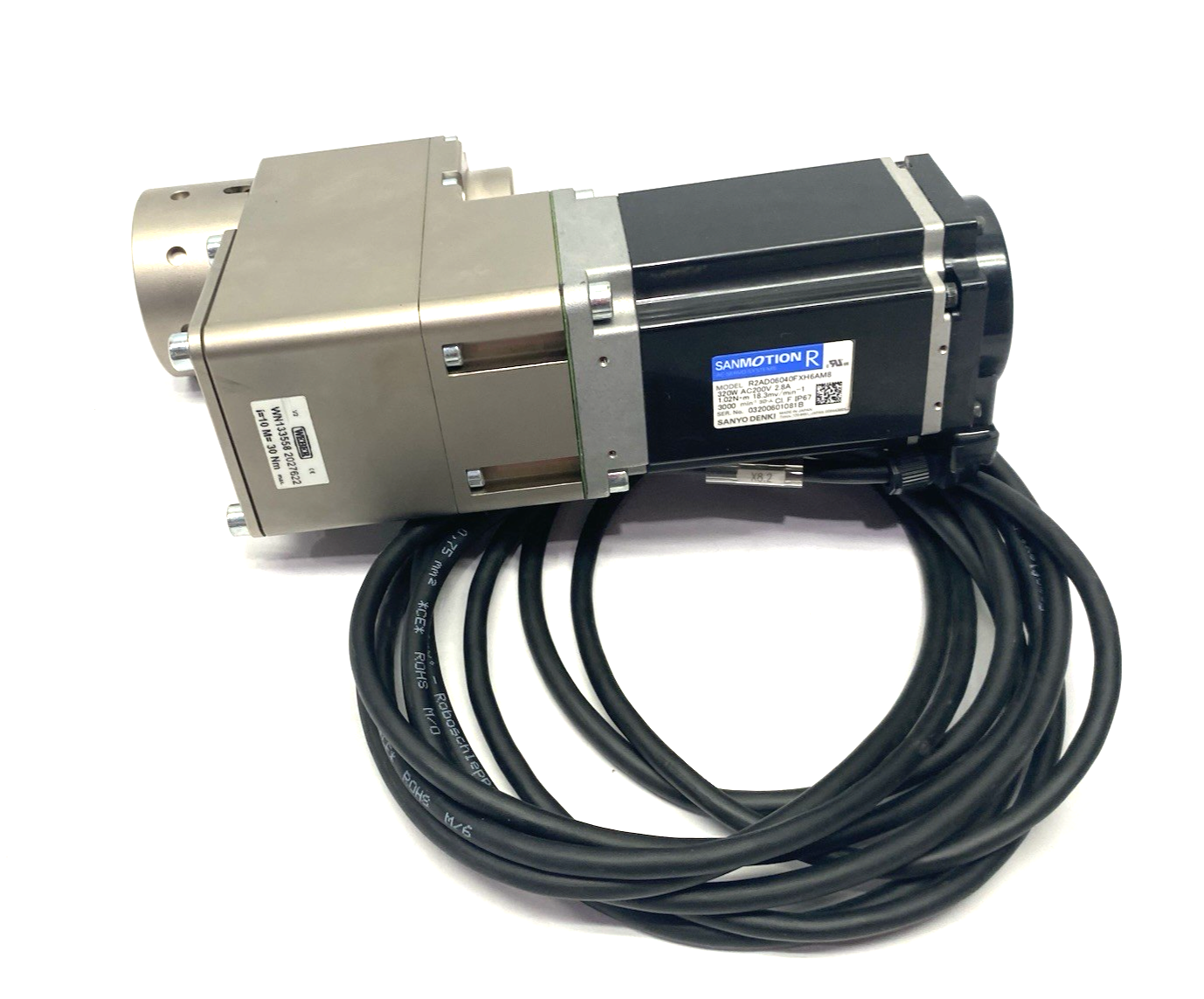 WN133558 | Weber Offset Servo Spindle Gear Drive Unit i=10 M=30 Nm, Motorized - Used - Maverick Industrial Sales