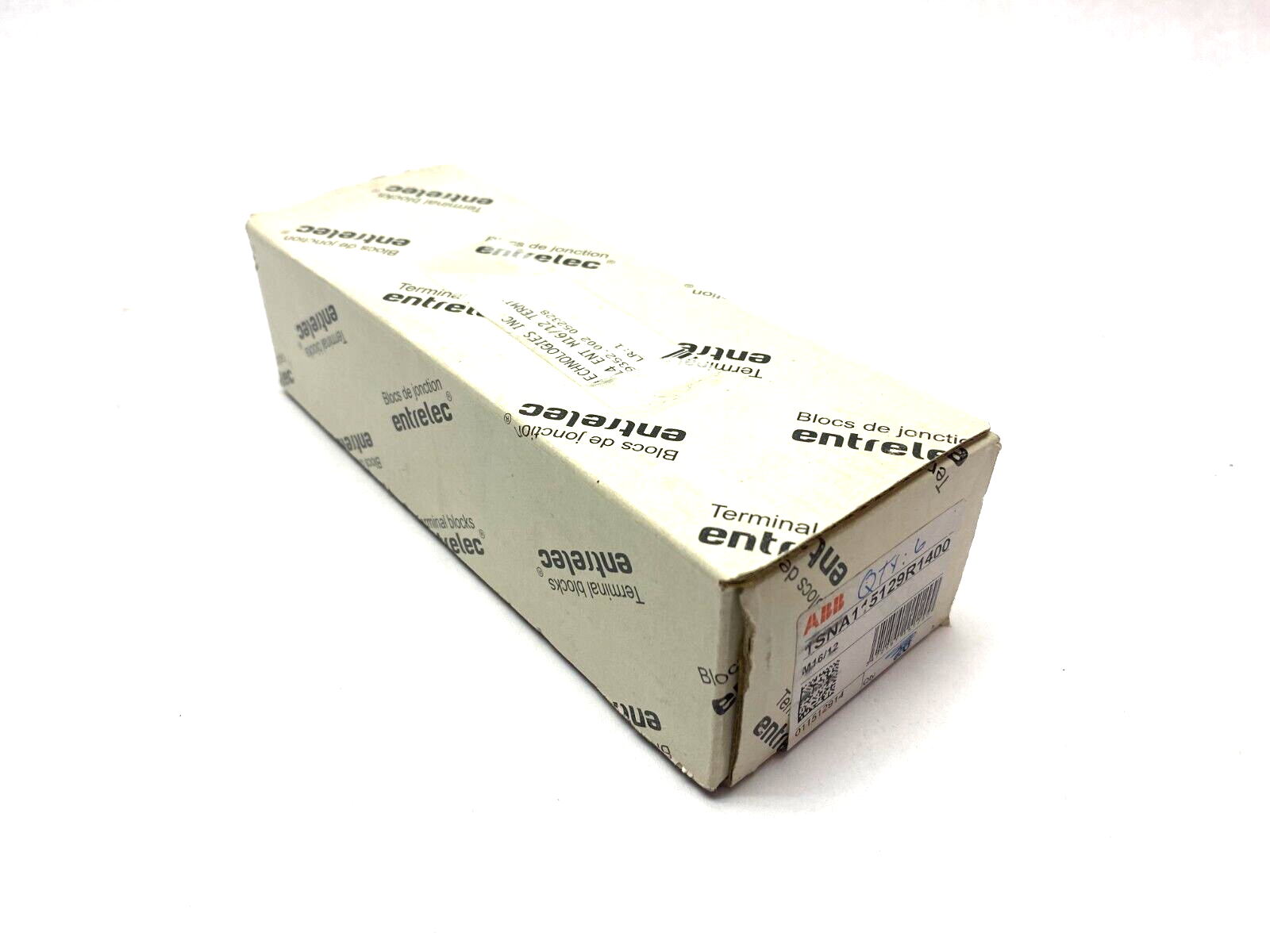 ABB Entrelec 1SNA115129R1400 Feed-Through Terminal Block Gray 12mm BOX OF 12 - Maverick Industrial Sales