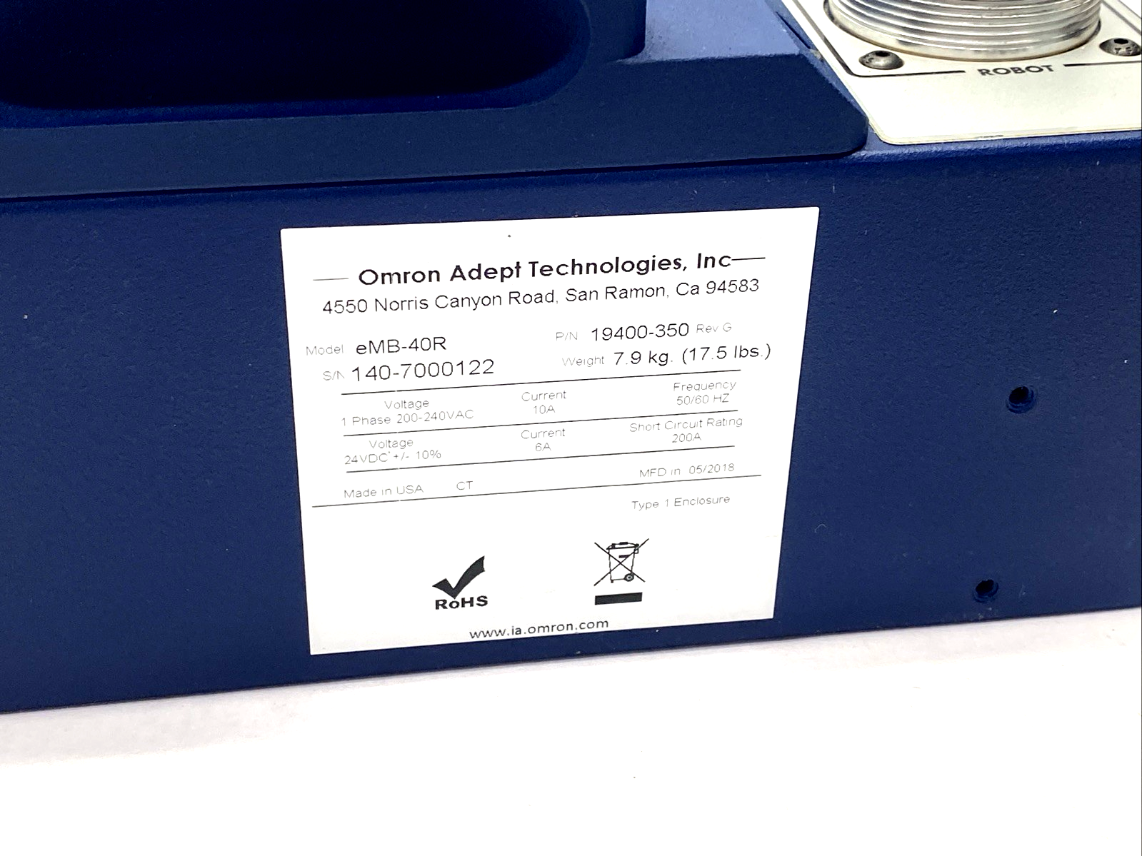 Omron Adept Technologies 19400-350 Controller Unit eMB-40R - Maverick Industrial Sales