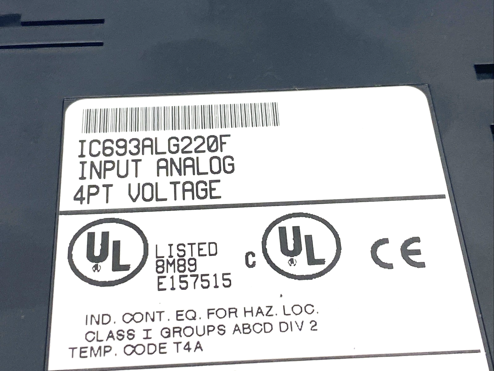 IC693ALG220F | GE Fanuc Analog Input 4PT Voltage Module - Used - Maverick Industrial Sales