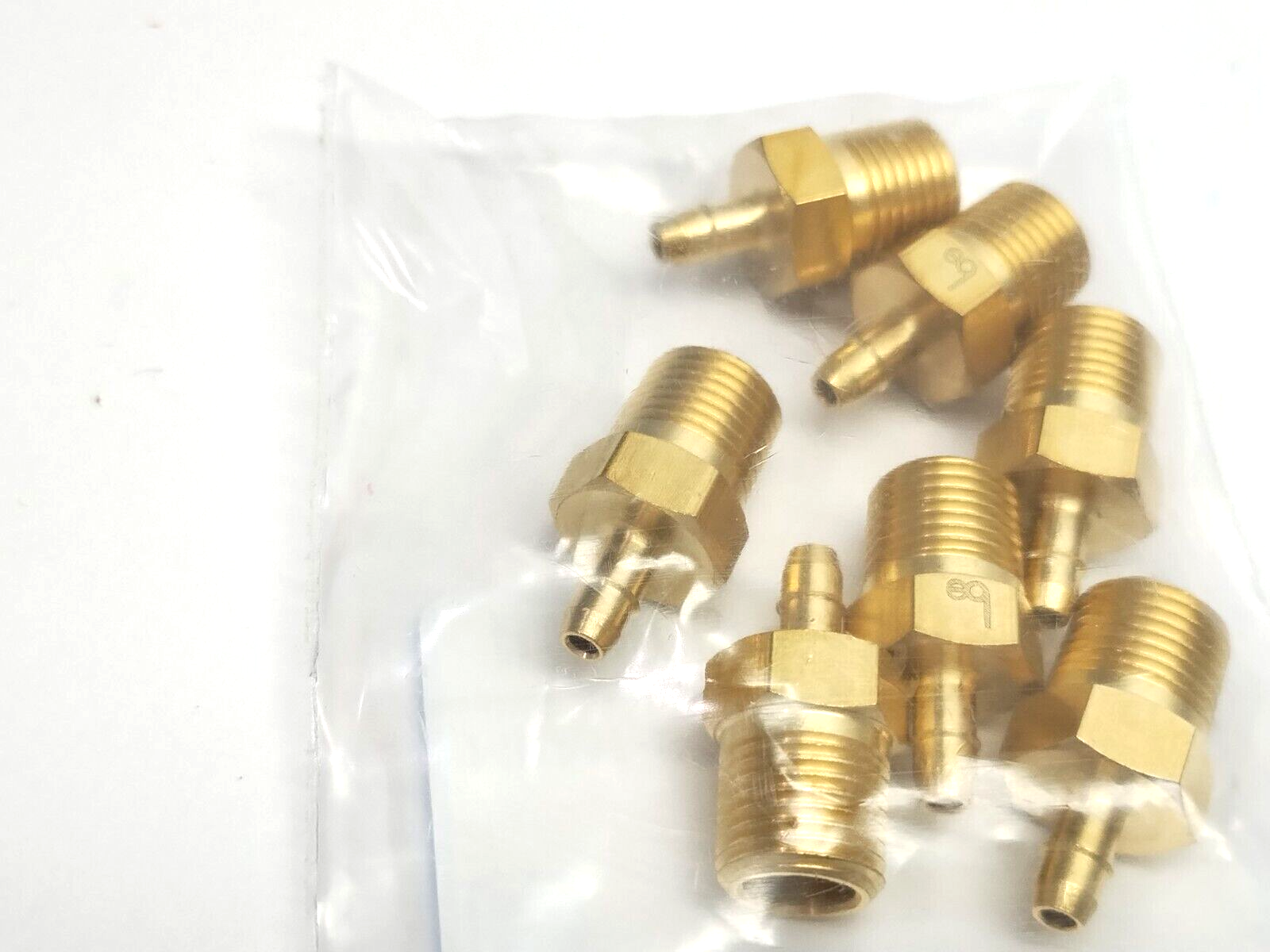 Beswick Engineering MPAH-8332 1/8" NPT To 1/8 Hose Barb Brass Fitting LOT OF 7 - Maverick Industrial Sales