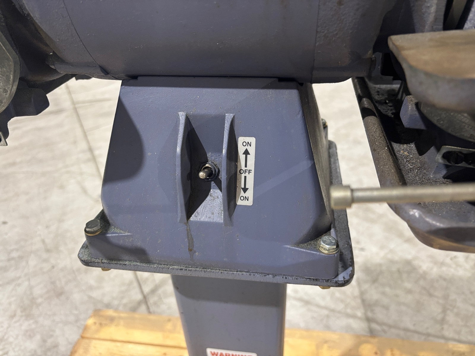 510 | Baldor Pedestal Grinder Buffer, 1/2 HP, 208-230/480 3 Phase - Used - Maverick Industrial Sales