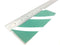 Adhesive Backed Diagonal Stripe Green and White 2 IN X 6 IN Marker, Lot of 80 - Maverick Industrial Sales