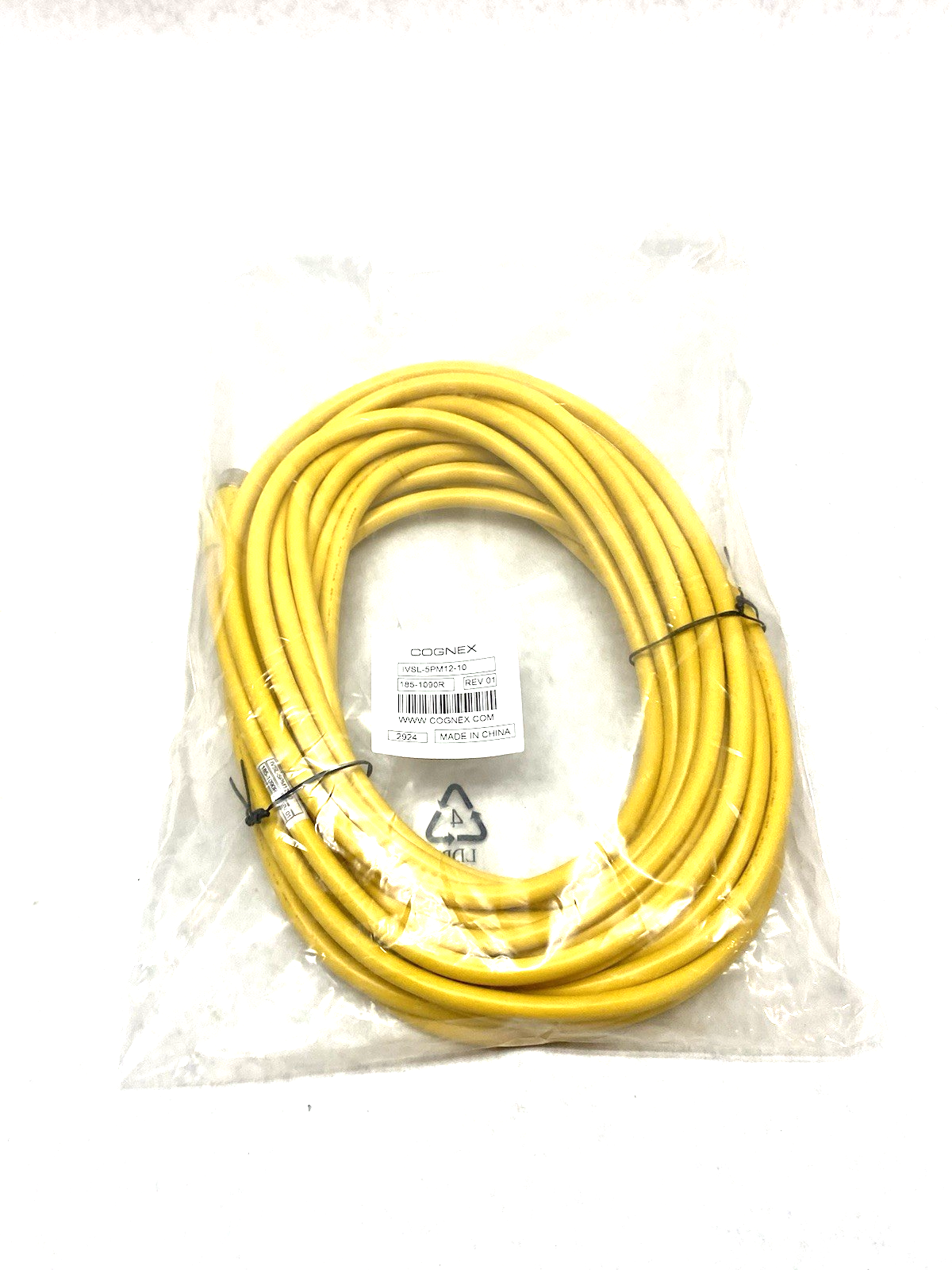 IVSL-5PM12-10 | Cognex External Lighting Connecting Cable M12 5-Pin 185-1090R - New - Maverick Industrial Sales