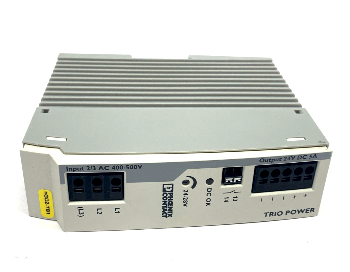 Phoenix Contact TRIO-PS-2G/3AC/24DC/5 Power Supply 24VDC 5A 2903153 - Maverick Industrial Sales