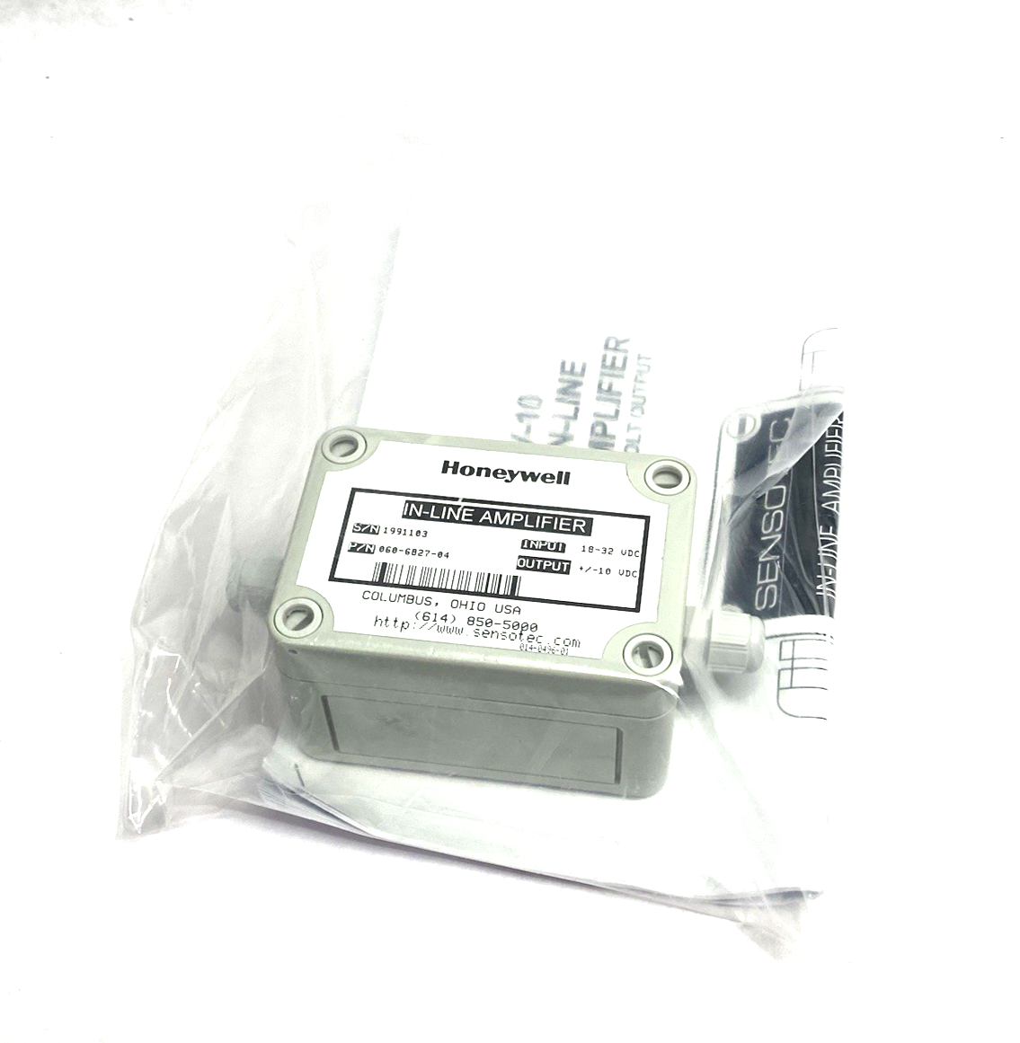 060-6827-04 | Honeywell Sensotec Universal In-Line Transducer Amplifier UV-10 - New – Open box - Maverick Industrial Sales