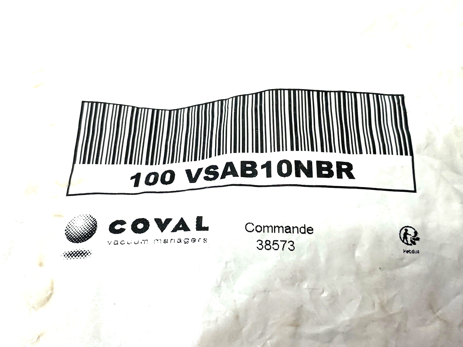 VSAB10NBR | Coval Bellows Suction Cup, Black, 11mm Diameter, PKG OF 100 - New - Maverick Industrial Sales