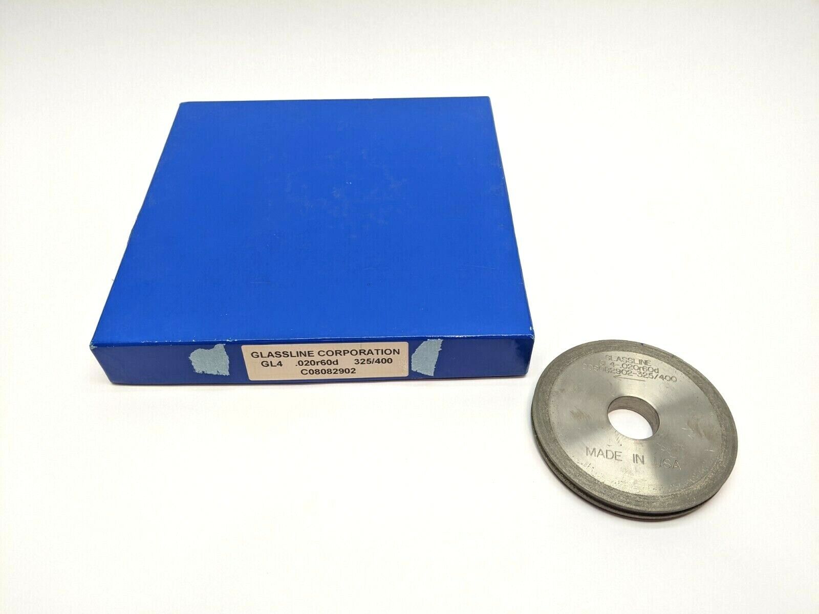 GL4 .020r60d 325/400 | Glassline Diamond Wheel Tooling Glass Cutter - Used - Maverick Industrial Sales