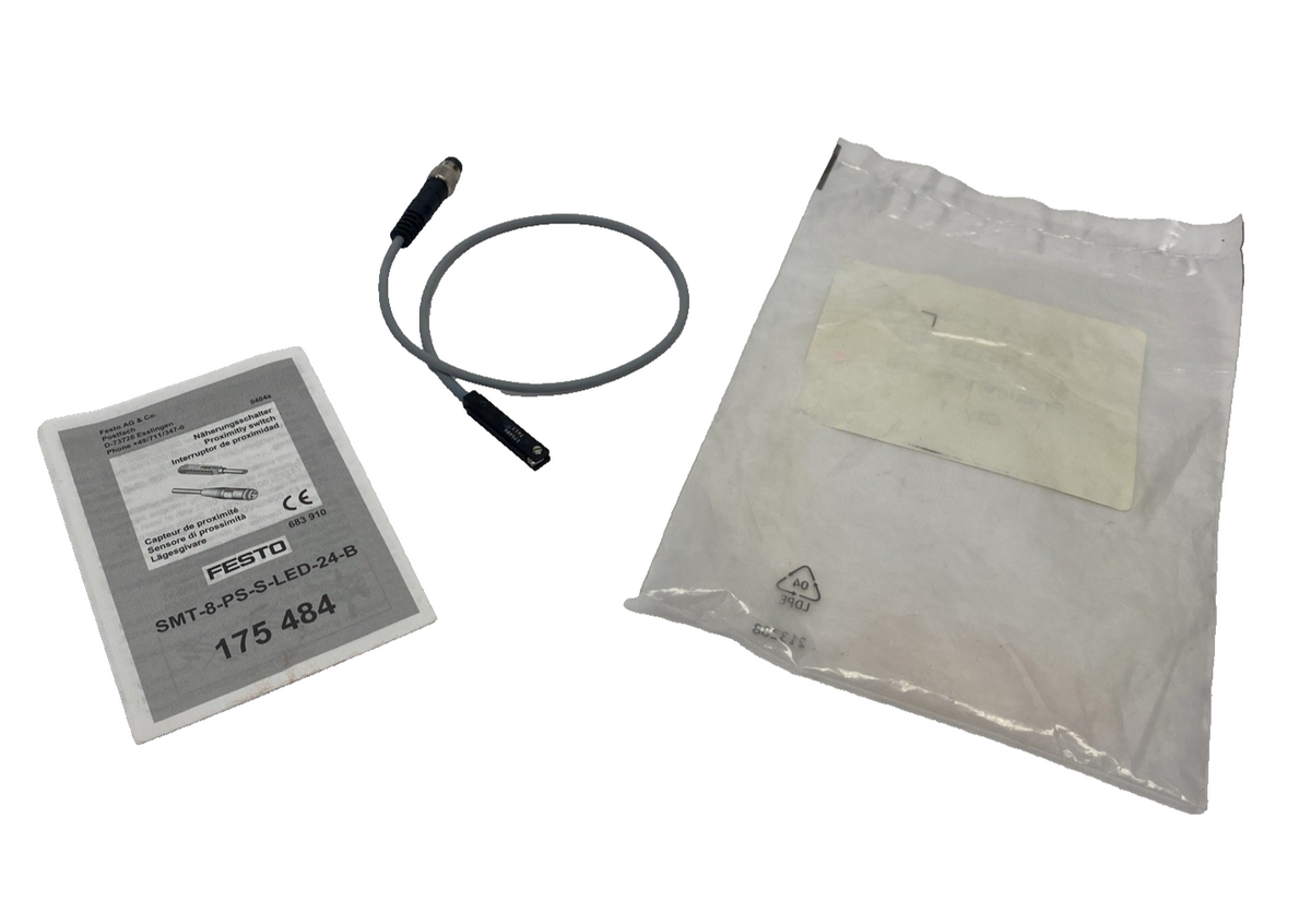 Festo SMT-8-PS-S-LED-24-B Cylinder Proximity Sensor/Switch 175484 - Maverick Industrial Sales