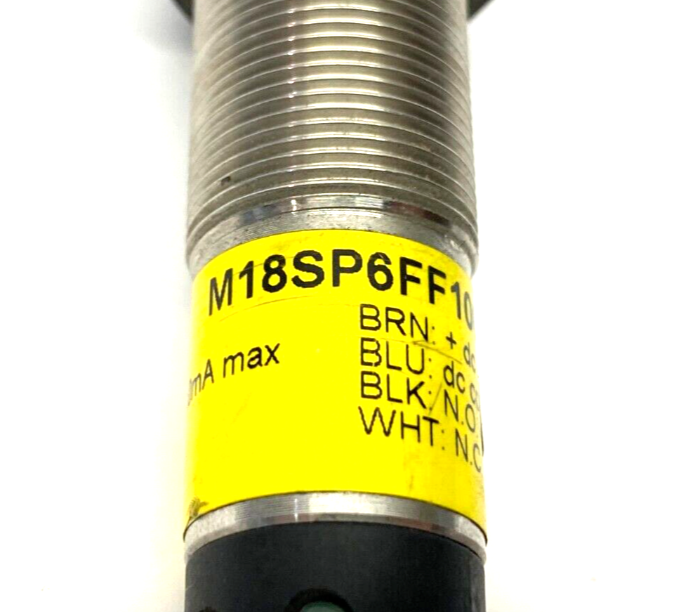 Banner M18SP6FF100Q EZ-BEAM Fixed Field Infrared LED Sensor 100mm Range 48675 - Maverick Industrial Sales