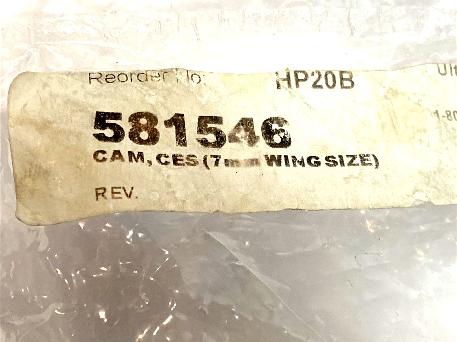 581546 | Ultrasource CES Cam 7mm Wing Size - OEM Adjustment Cam Part - New - Maverick Industrial Sales
