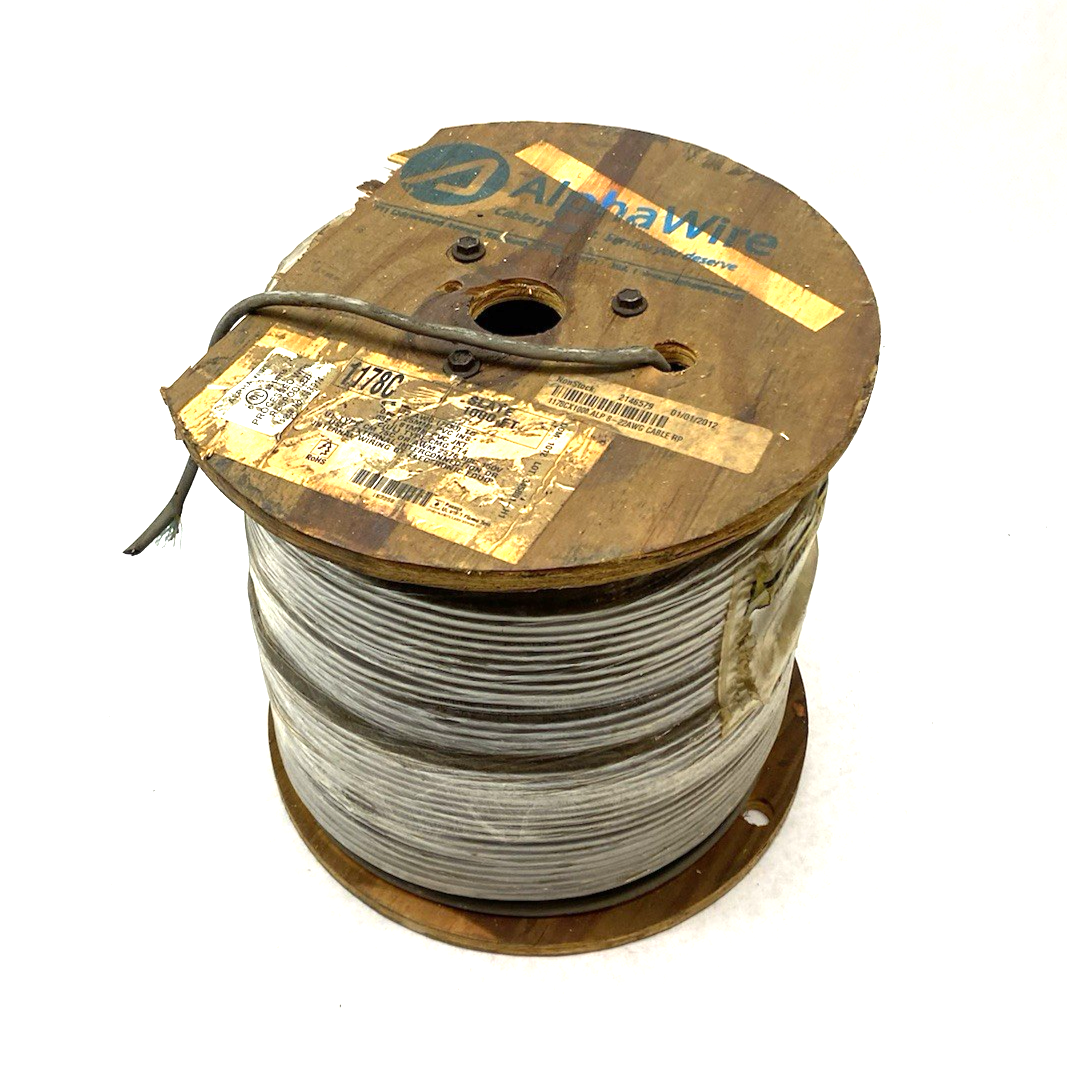 1178C SLATE 1000 | Alpha Wire 1178C SL001 Communication & Control Cable 8-Conductor 1000ft SLATE - New Other - Maverick Industrial Sales