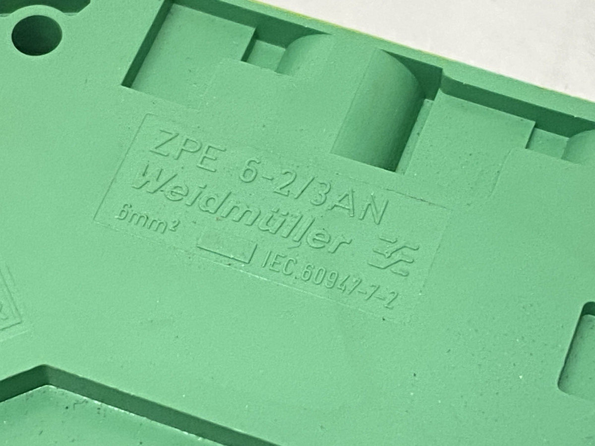 Weidmuller ZPE 6-2/3AN PE Modular Terminal Block 1771360000 LOT OF 5 - Maverick Industrial Sales