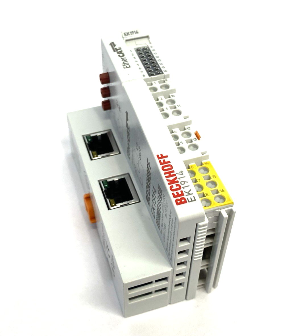 EK1914 | Beckhoff EtherCAT Coupler with Integrated Digital Standard & Safety I/Os - Used - Maverick Industrial Sales