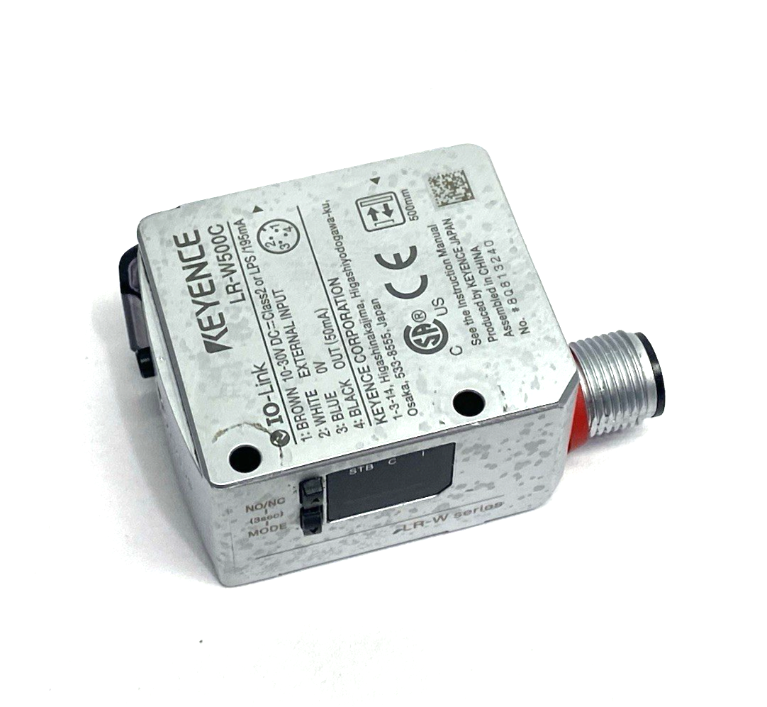 LR-W500C | Keyence Full-Spectrum Self-Contained Sensor, M12 4-Pin Type - Used - Maverick Industrial Sales