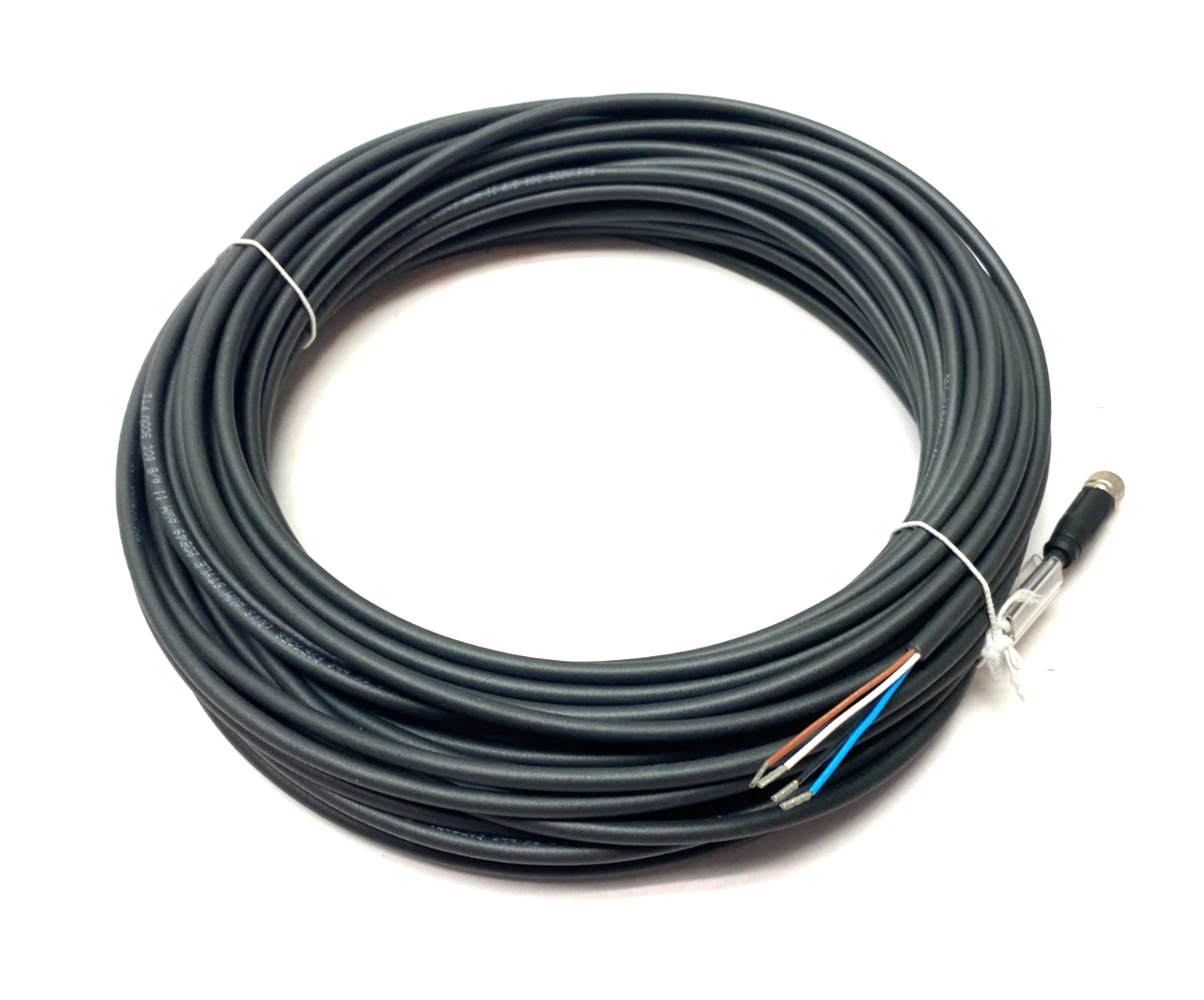 Beckhoff ZK2020-3200-0200 Single Ended Power Cable M8 4-Pin to Leads, 20m Length - Maverick Industrial Sales