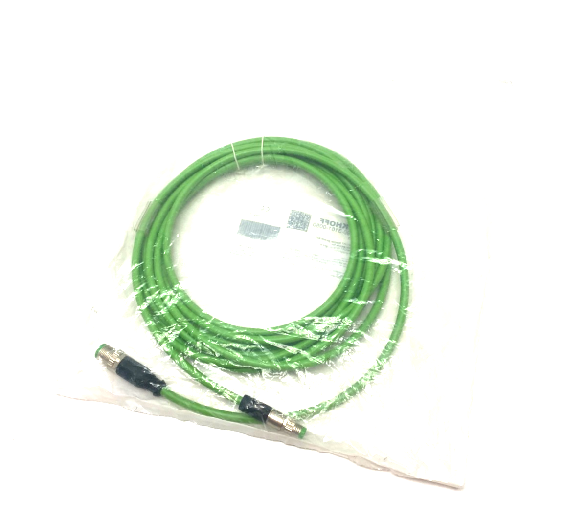 Beckhoff ZK1090-3161-0050 Double Ended EtherCAT Cable M12 to M8 4-Pin 082613 - Maverick Industrial Sales