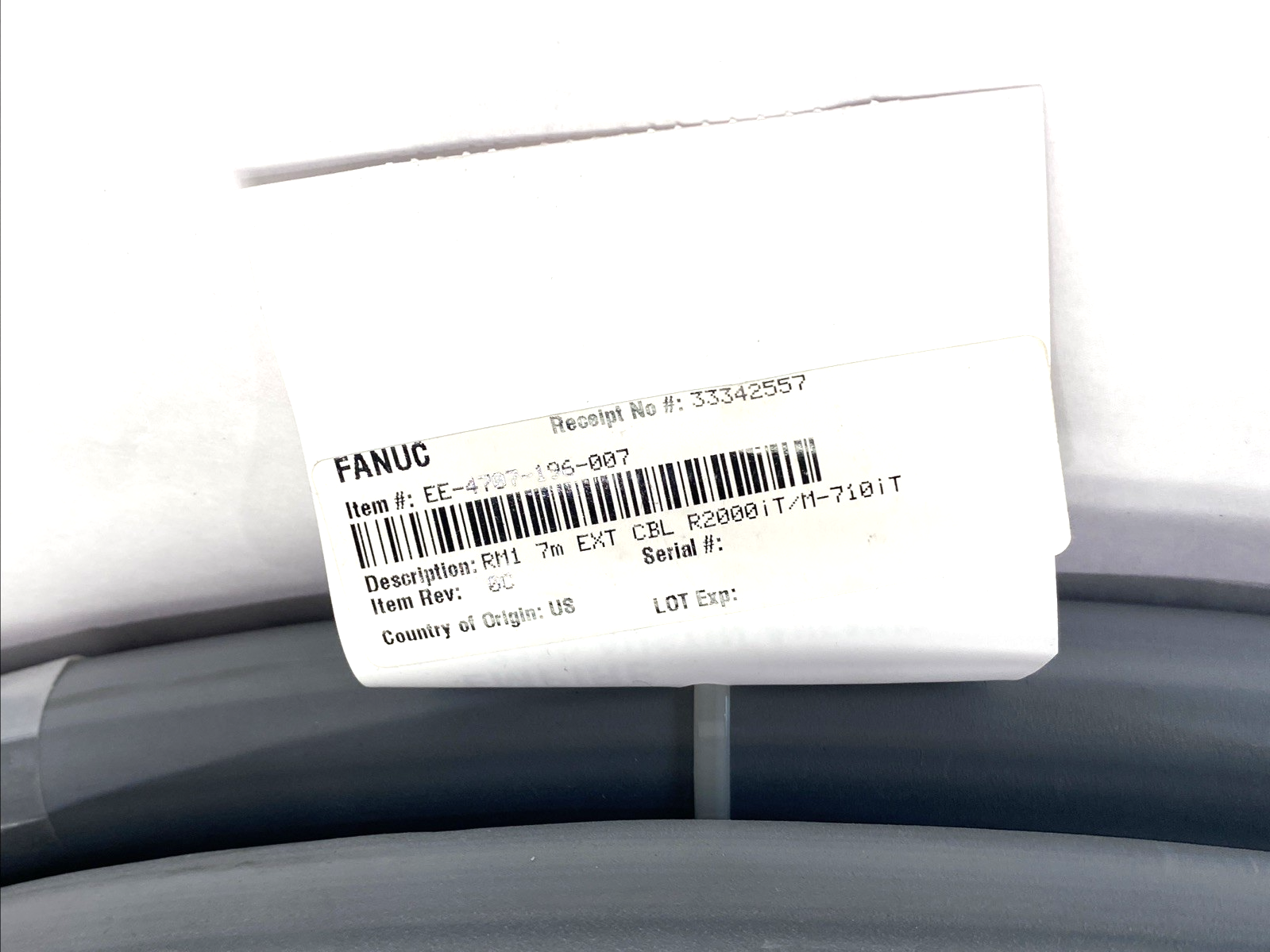Fanuc EE-4707-196-007 Robot Extension Cable, RM1 7m EXT CBL R2000iT/M-710iT - Maverick Industrial Sales