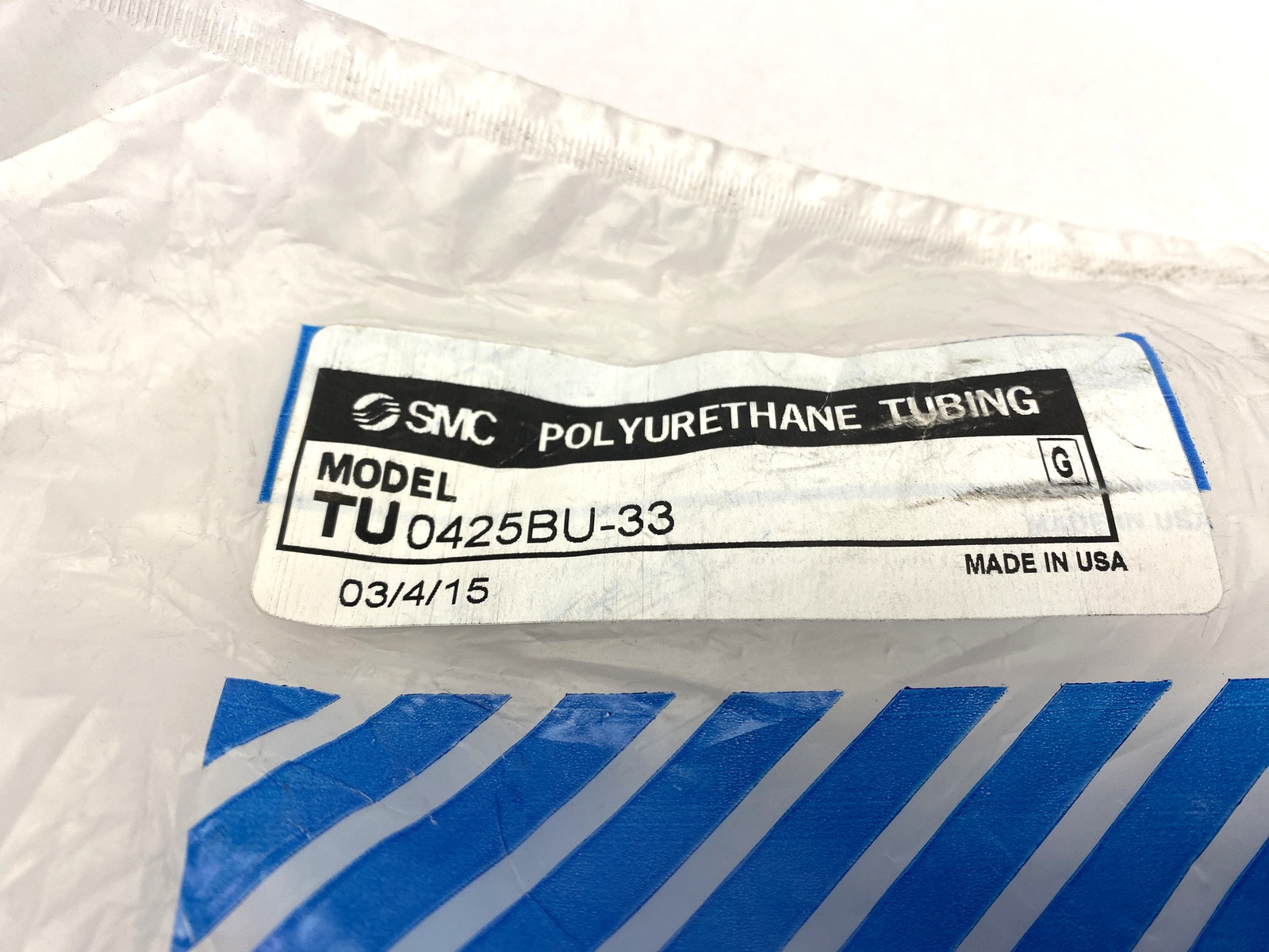 SMC TU0425BU-33 Blue Polyurethane Tubing 4mm OD 2.5mm ID - Maverick Industrial Sales