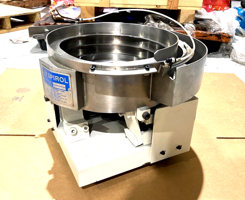 SPIROL EA072-12071 Vibratory Bowl Feeder 12" Dia. Bowl 17" O.D. 120813 - Maverick Industrial Sales