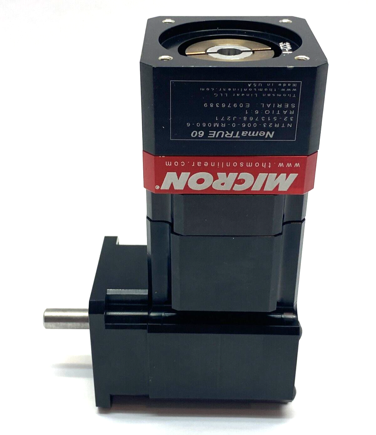 Thomson Linear NTR23-006-0-RM060-6 NemaTRUE 60 Gearhead 6:1 Ratio Size 23 Right - Maverick Industrial Sales