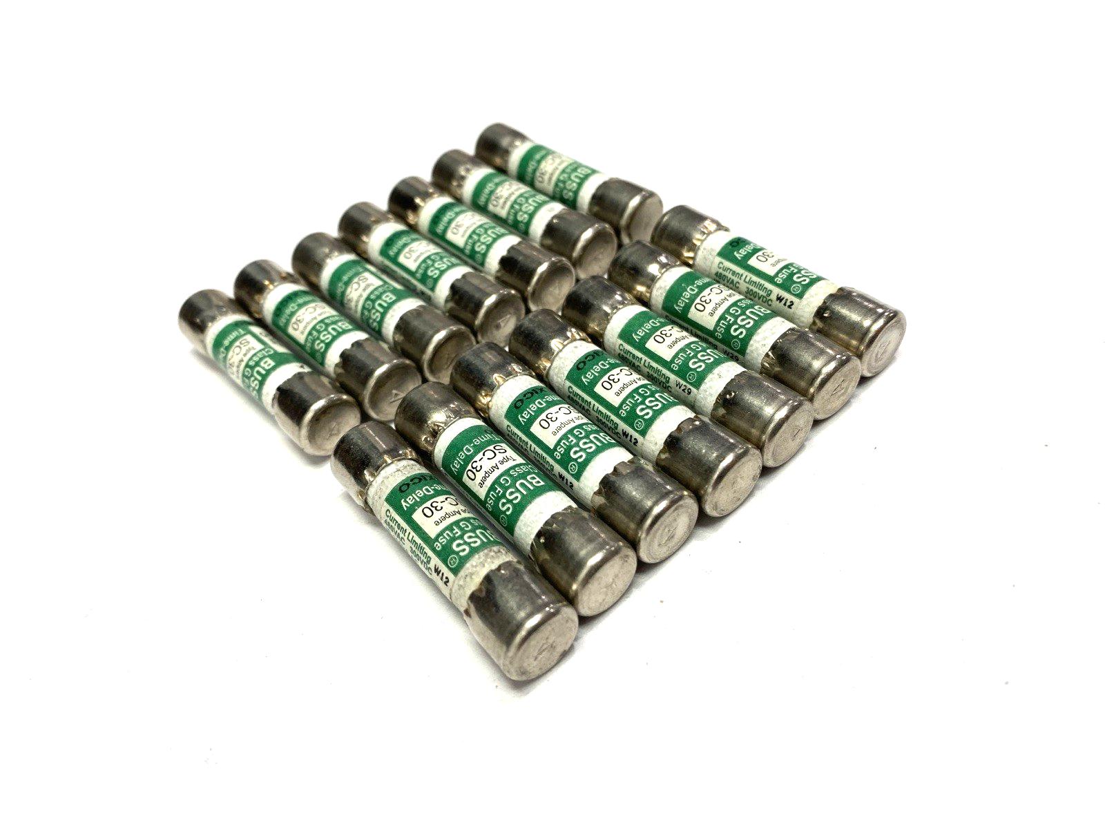 Cooper Bussmann SC-30 Buss Time-Delay Fuse Class G 480VAC 30A LOT OF 14 - Maverick Industrial Sales