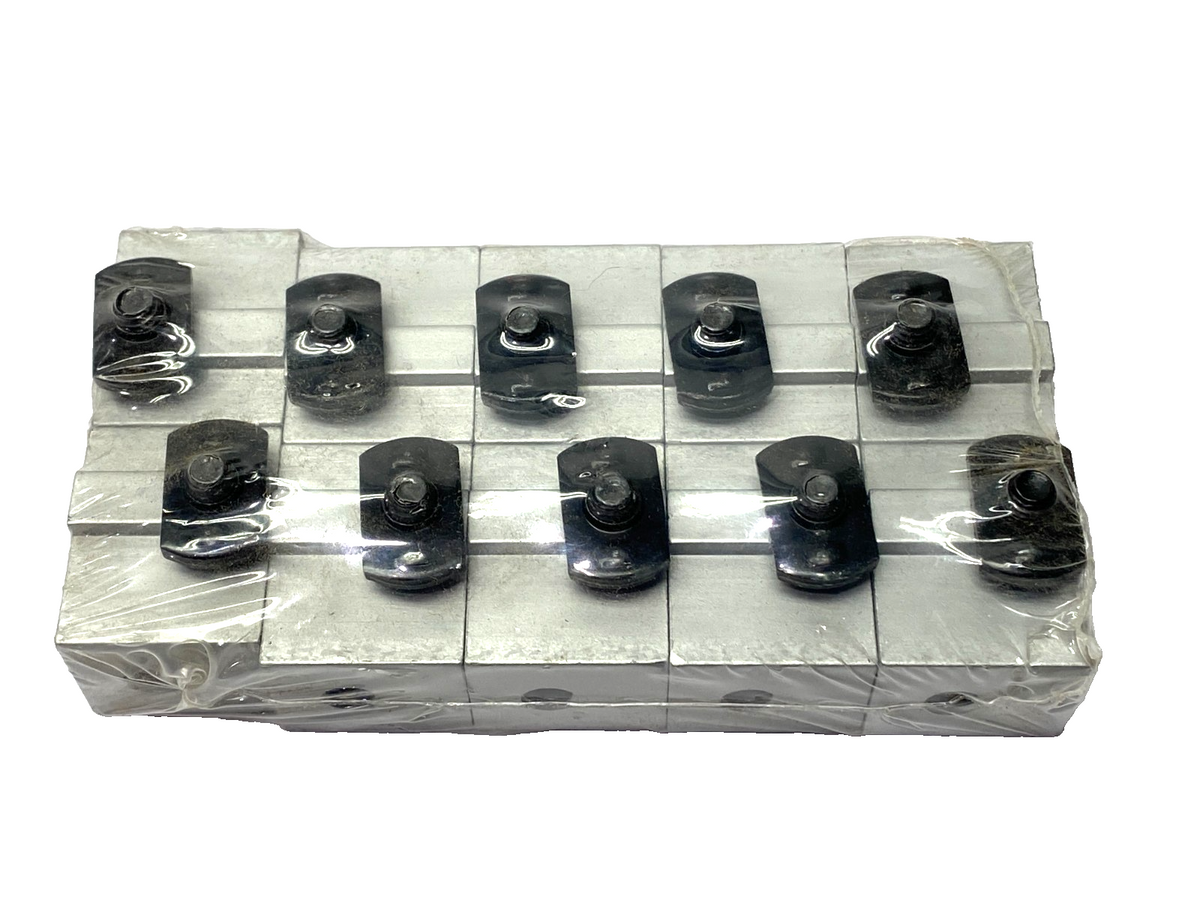 80/20 2425 Aluminum Panel Mount Block for T-Slot, 15 Series, LOT OF 10 - Maverick Industrial Sales