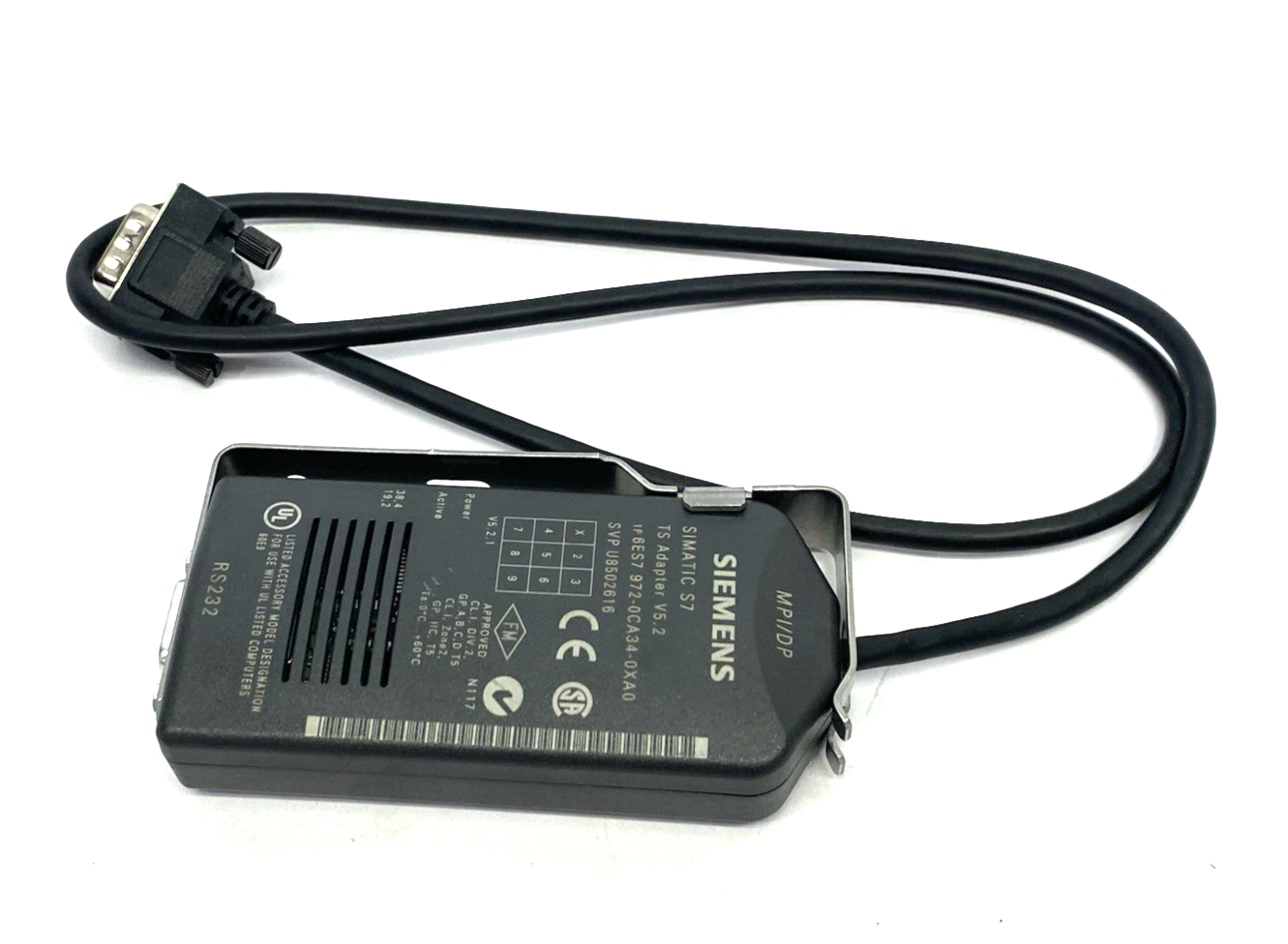 Siemens 6ES7972-0CA34-0XA0 SIMATIC S7 TS Teleservice Adapter Cable V5.2 - Maverick Industrial Sales