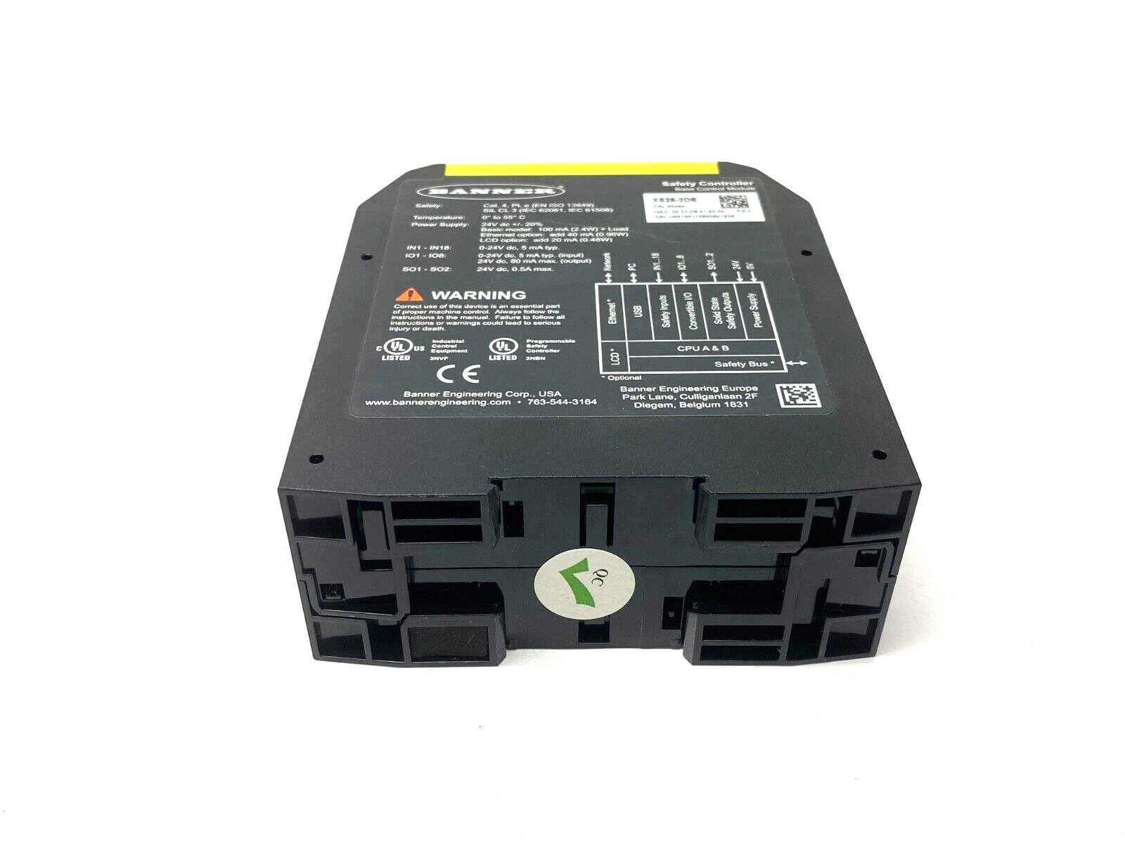 Banner XS26-2DE Expandable Safety Controller, Pair of PNP Safety Outputs 85064 - Maverick Industrial Sales