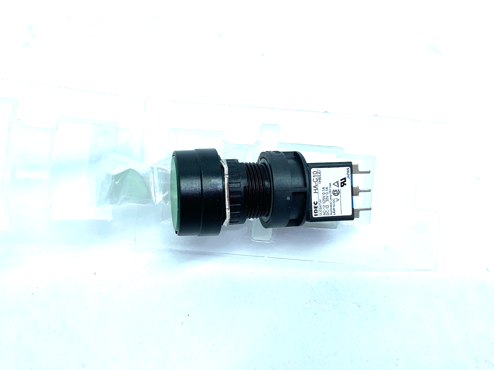 HA1L-M1C14V-G | IDEC 16mm Round Green Illuminated Pushbutton, Servo Start Button - New – Open box - Maverick Industrial Sales