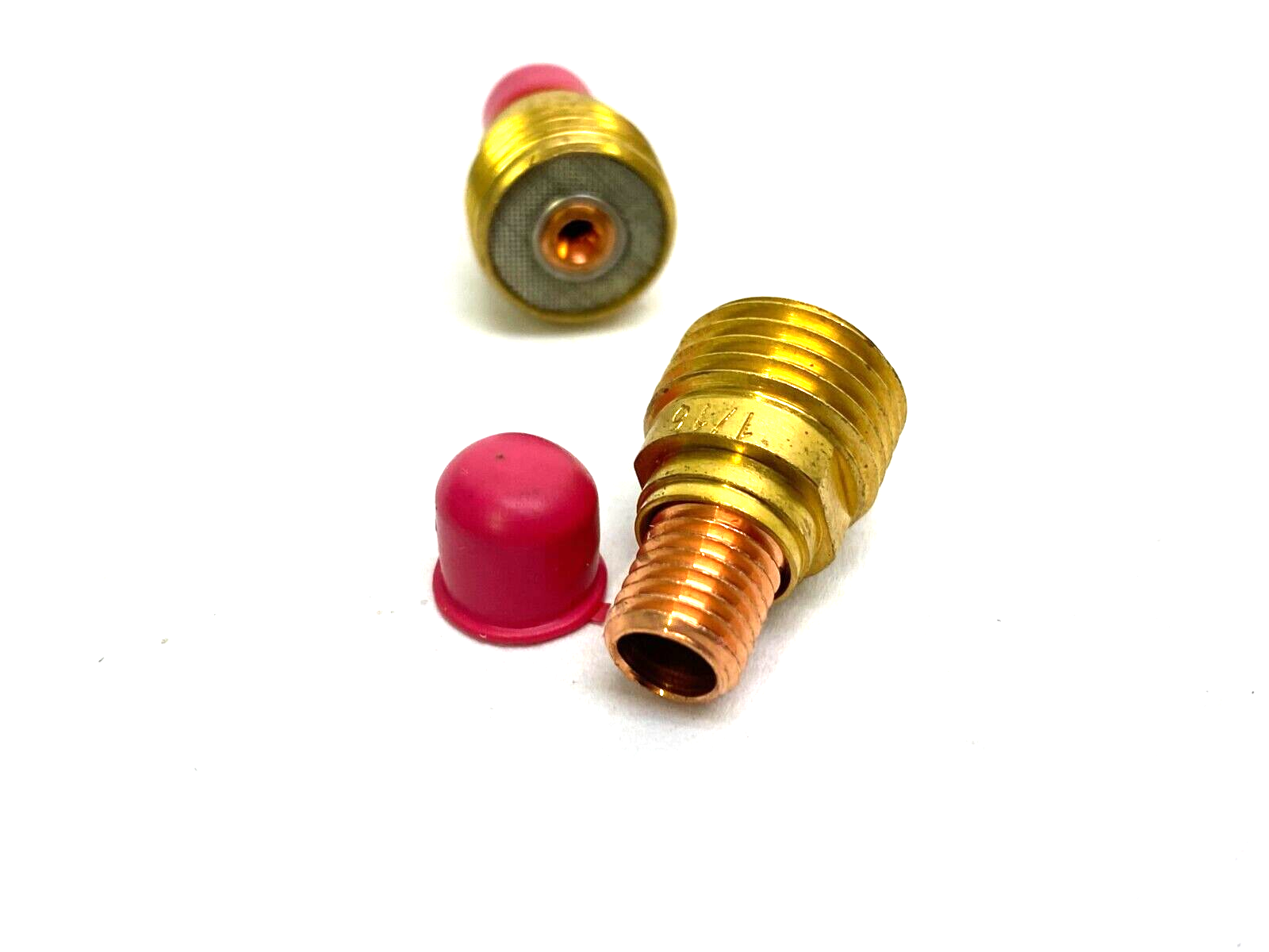 45V43 Gas Lens Collet Body 1/16", 1.6mm for TIG Welding Torch 9/20/25 LOT OF 2 - Maverick Industrial Sales
