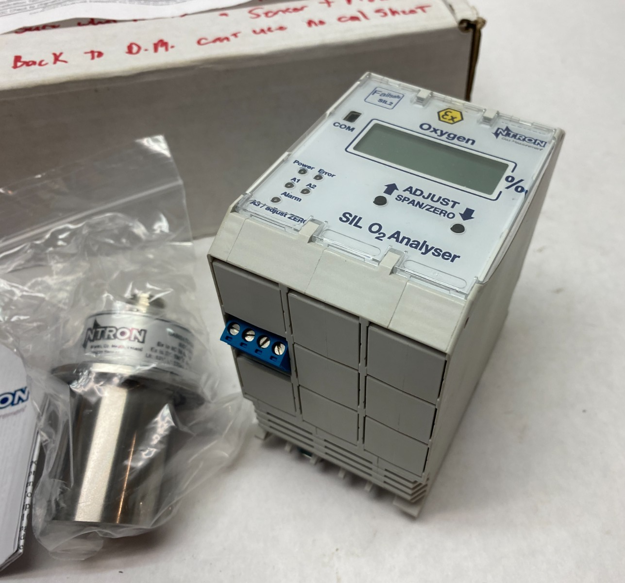 NTron Gas Measurement 06-799 SilO2 Oxygen Analyser & Sensor SILO2 Model 109 - Maverick Industrial Sales