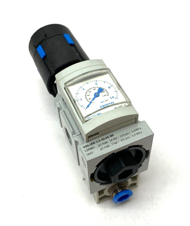 Festo MS4-LRB-1/4-D6-AS-BD Pneumatic Pressure Regulator 529480 - Maverick Industrial Sales