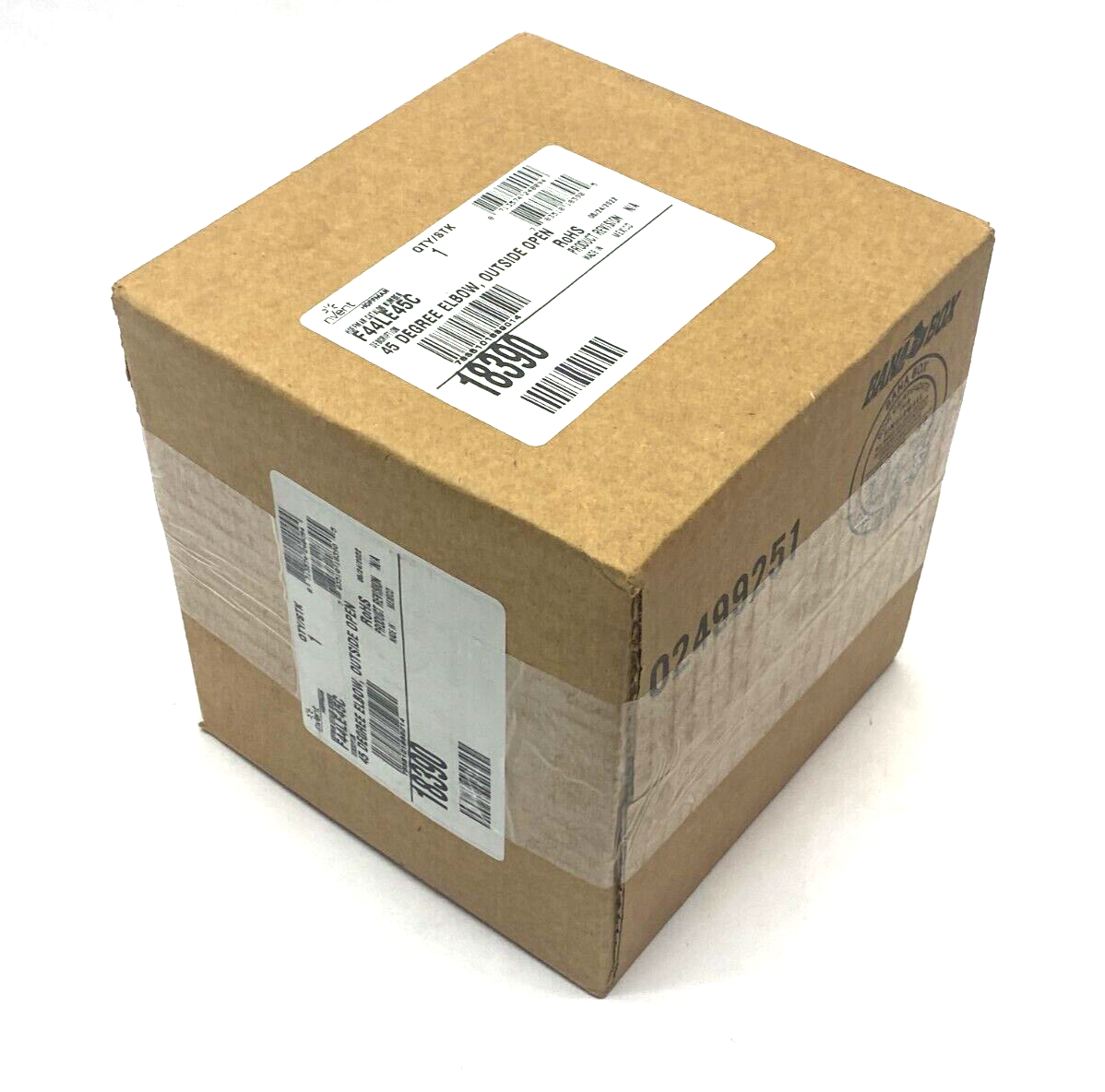 Hoffman F44LE45C nVent 45-Degree Elbow Feed-Through Wireway Outside Open - Maverick Industrial Sales