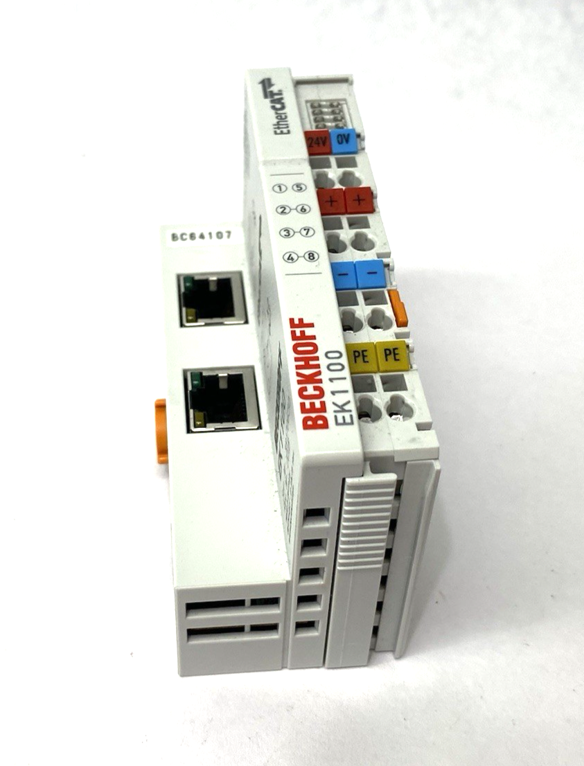 Beckhoff EK1100 EtherCAT Coupler Terminal Module 2x RJ45 Socket Connections - Maverick Industrial Sales