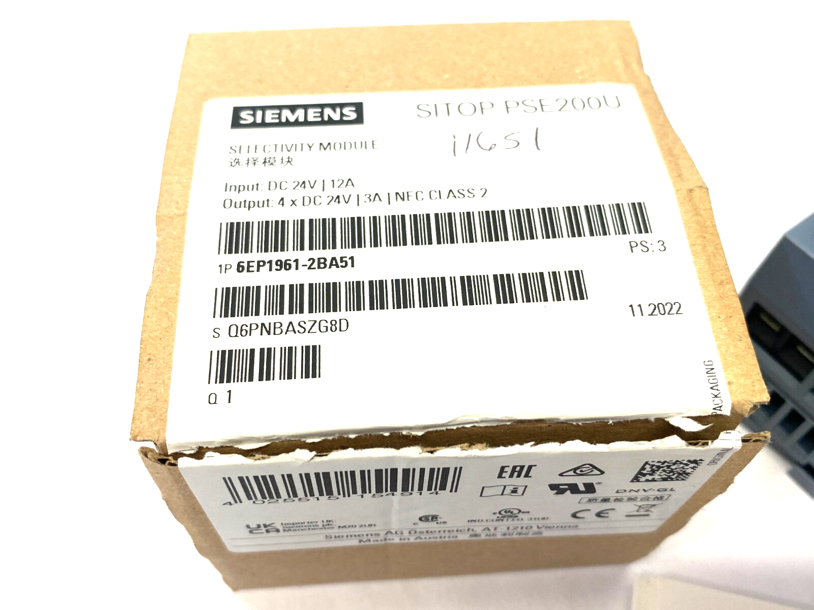 Siemens 6EP1961-2BA51 SITOP PSE200U Selectivity Module 4-Channel Input - Maverick Industrial Sales