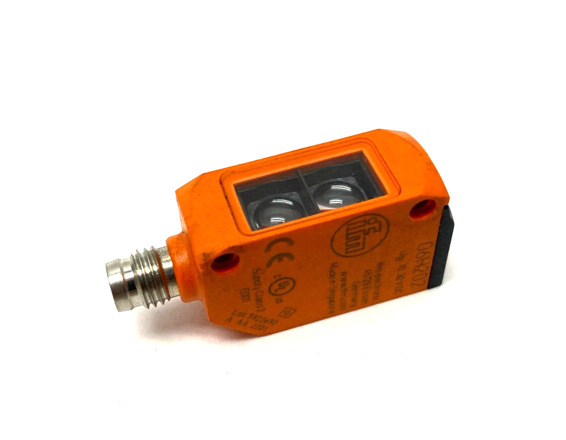 Ifm O6H202 Diffuse Reflection Sensor w/ Background Suppression O6H-FPKG/AS/3P - Maverick Industrial Sales