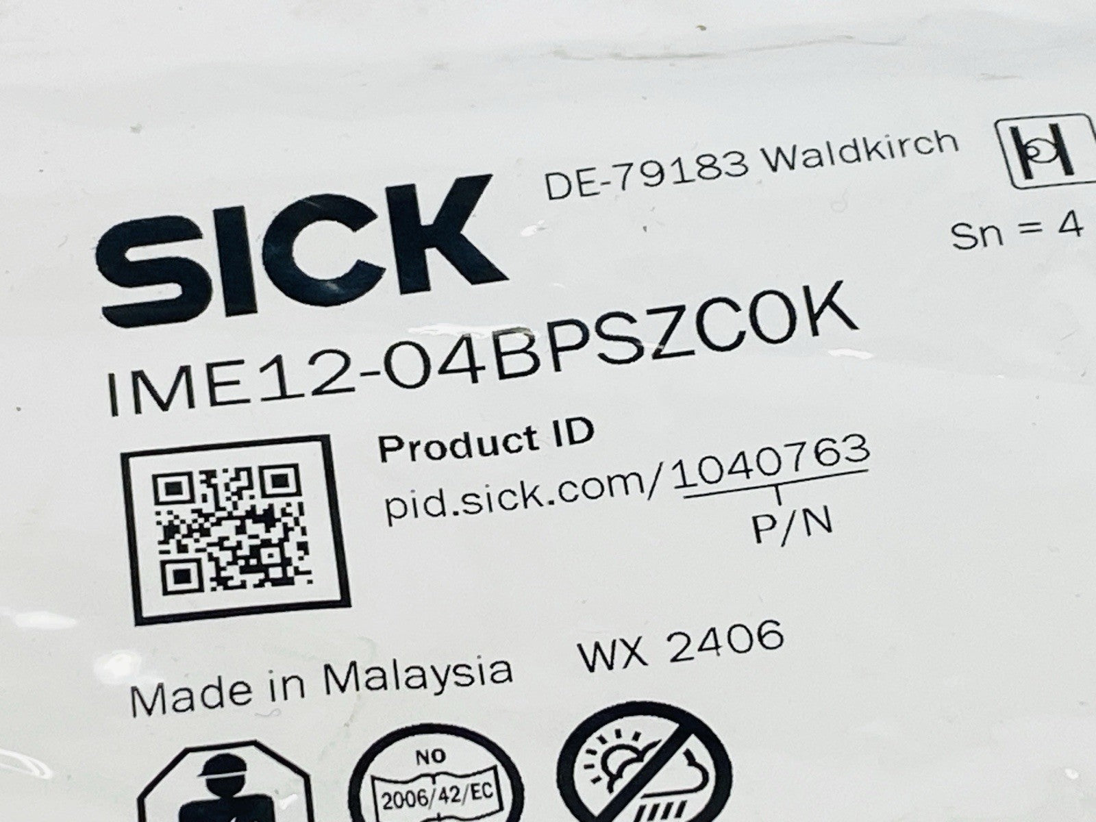Sick IME12-04BPSZC0K Inductive Proximity Sensor 10-30VDC - Maverick Industrial Sales